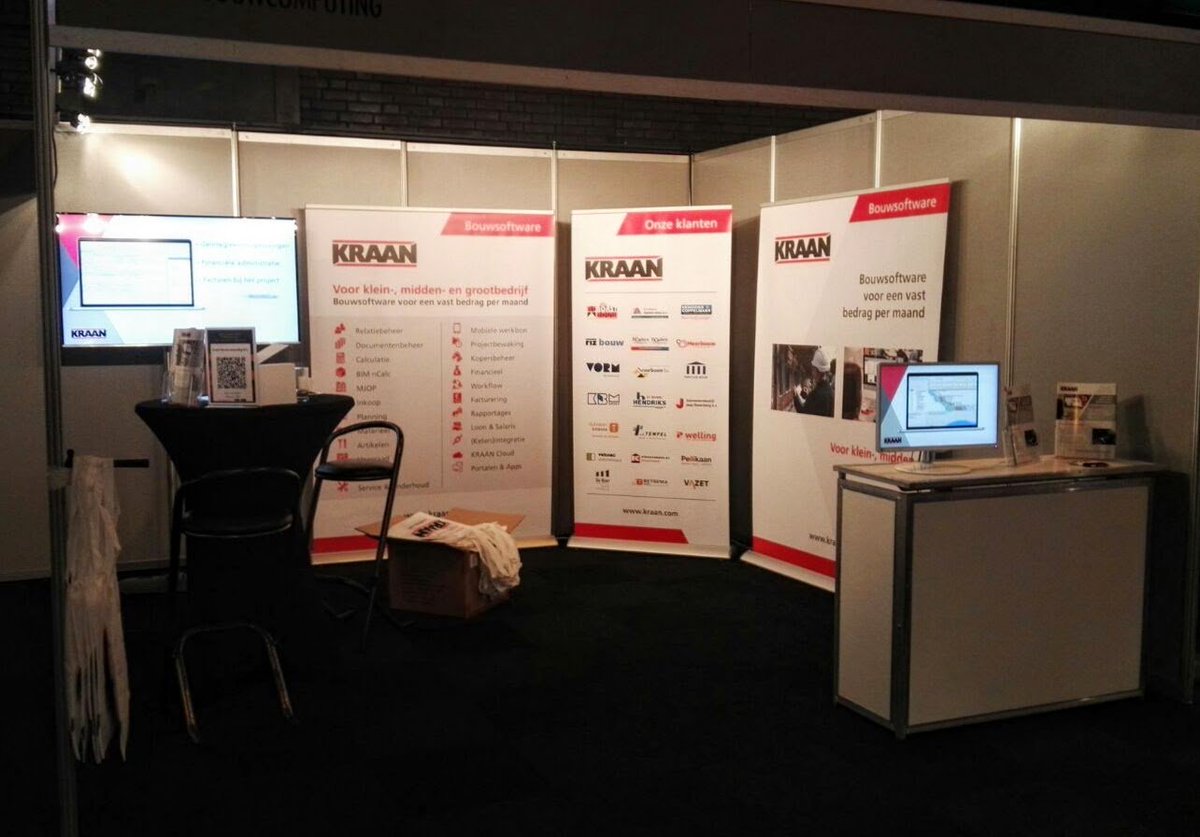 kraansoftware's tweet photo. Wij zijn klaar voor dag 2 @BouwCompleet_EH in Hardenberg! Zien wij u vandaag? #stand100 #hal1 https://t.co/3fzvslXa8N