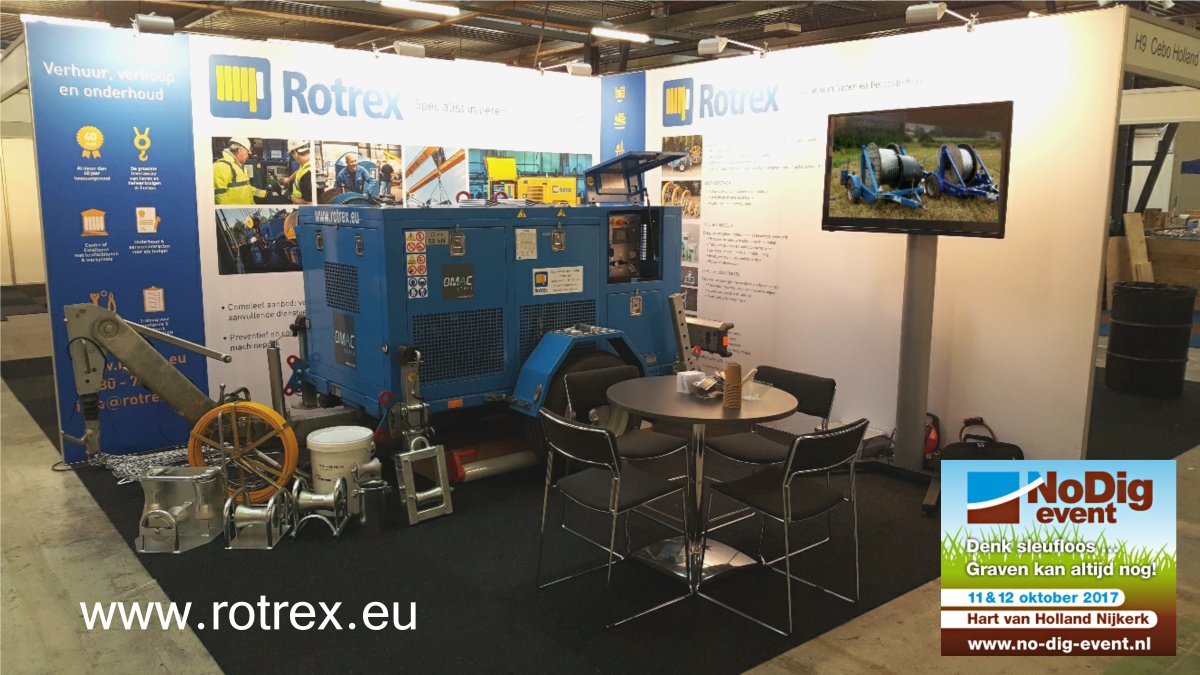 RotrexUK's tweet photo. Come and have a chat with #Rotrex on Stand C11 @Nodigevent2017 #NoDigEvent we look forward to meeting you... #winches #lifting #pulling https://t.co/QoQDDVMaTx