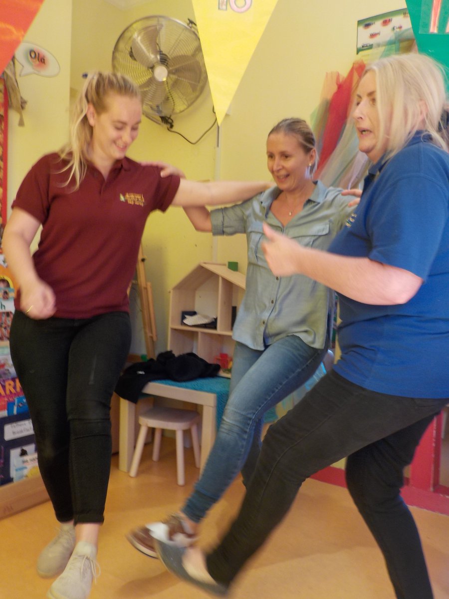 BcupsNursery's tweet photo. Greek dancing for international week - a parent came in to Buttercups Teddington teach the children (and the staff!)  @Teddington_Town https://t.co/gyvaImutDG