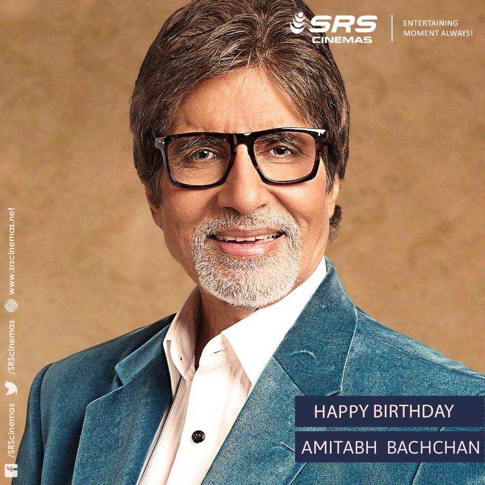 Wishing the legend, Amitabh Bachchan, a very happy 75th birthday! 