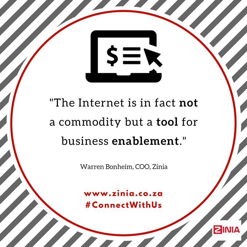 Zinia_DWT's tweet photo. Zinia says the commoditisation of the Internet is a threat to business, because it is actually a business tool. Find out more #ConnectWithUs https://t.co/ECSqnjosx7