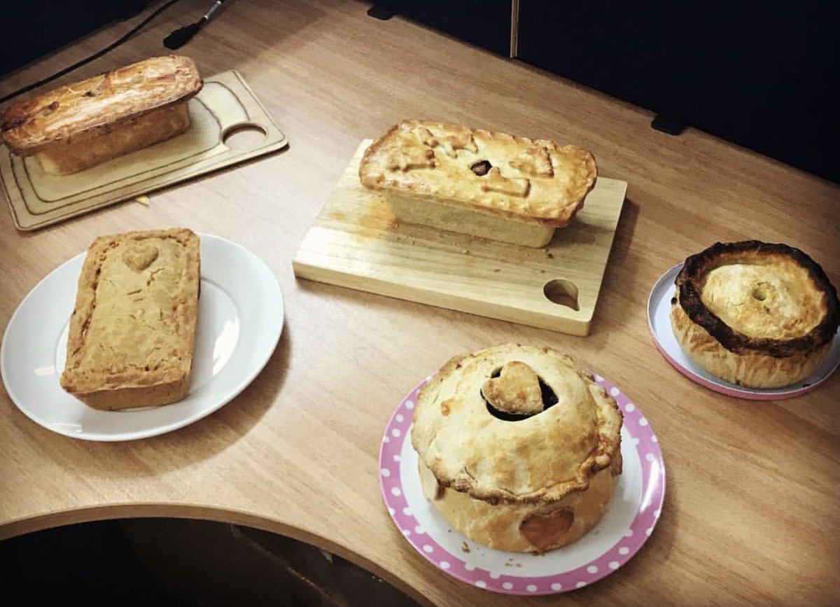 OxleyDev's tweet image. The Oxley team bakers have chose a great day to do our charity pie bake off! #AutumnWarmers #JoinTheQueue