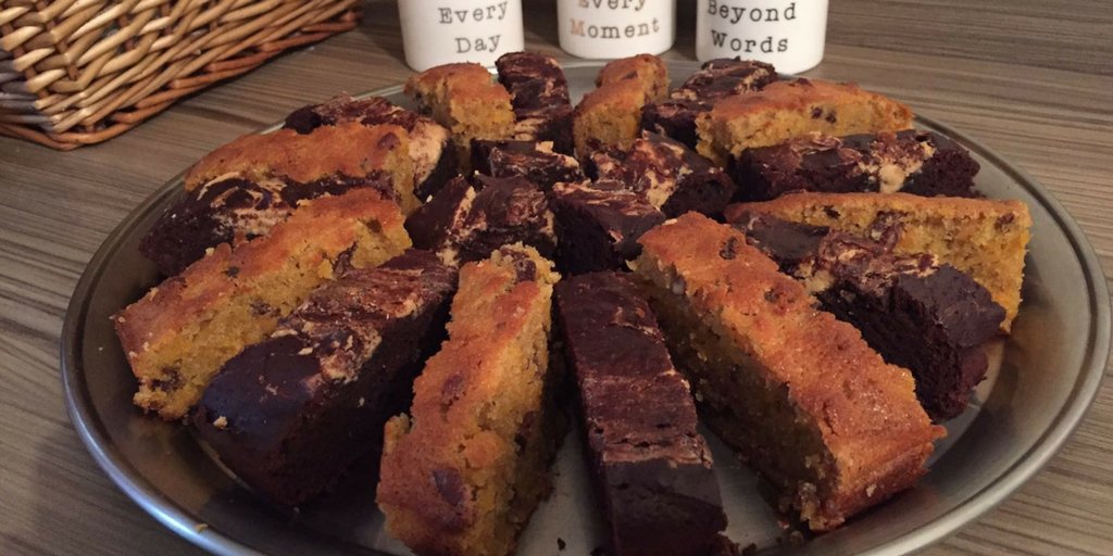 bridgekitchen's tweet photo. Vegan peanut butter and #chocolate #brownies and carrot cake slices at The Bridge Kitchen this week... #Brighton #Vegan #GoVegan #Bake #Cake https://t.co/bZ6JnUqVr7