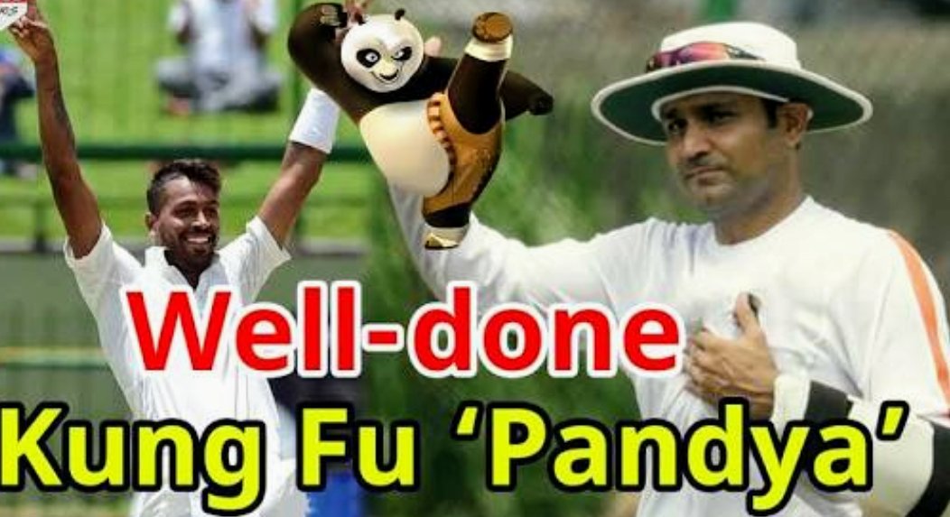 virendersehwag's tweet photo. Happy Birthday to one of the best modern day entertainer - my Kung Fu Pandya , @hardikpandya7 ! https://t.co/dRJbXasqOY
