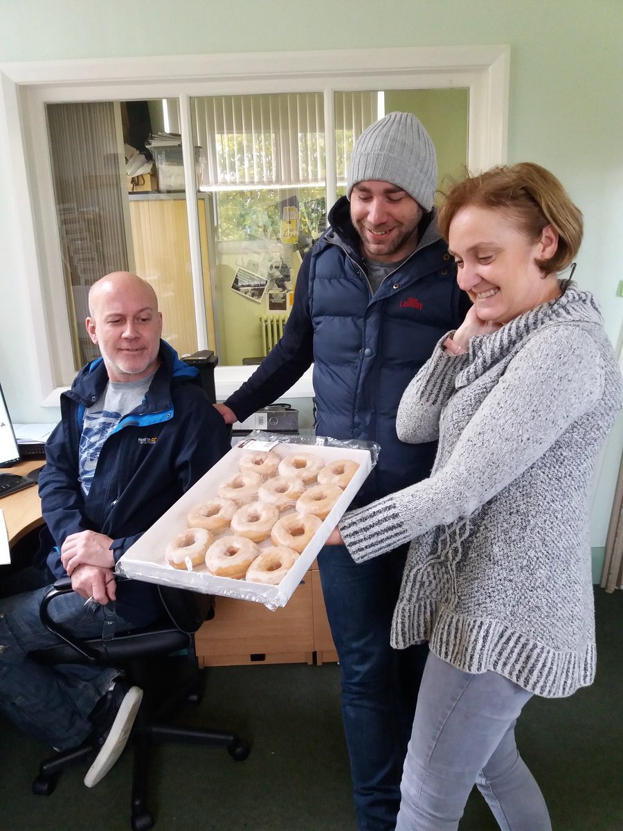 A hard day at the Thursby Garden office!