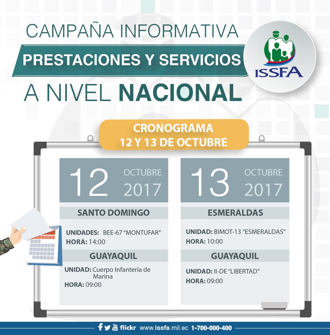 ISSFA_ECUADOR's tweet photo. Se parte de las #CharlasISSFA que se expondrán a nivel nacional, conoce el cuarto cronograma ⬇️ Más información: https://t.co/TTgc7GpqFb https://t.co/SAoE6X7mSk