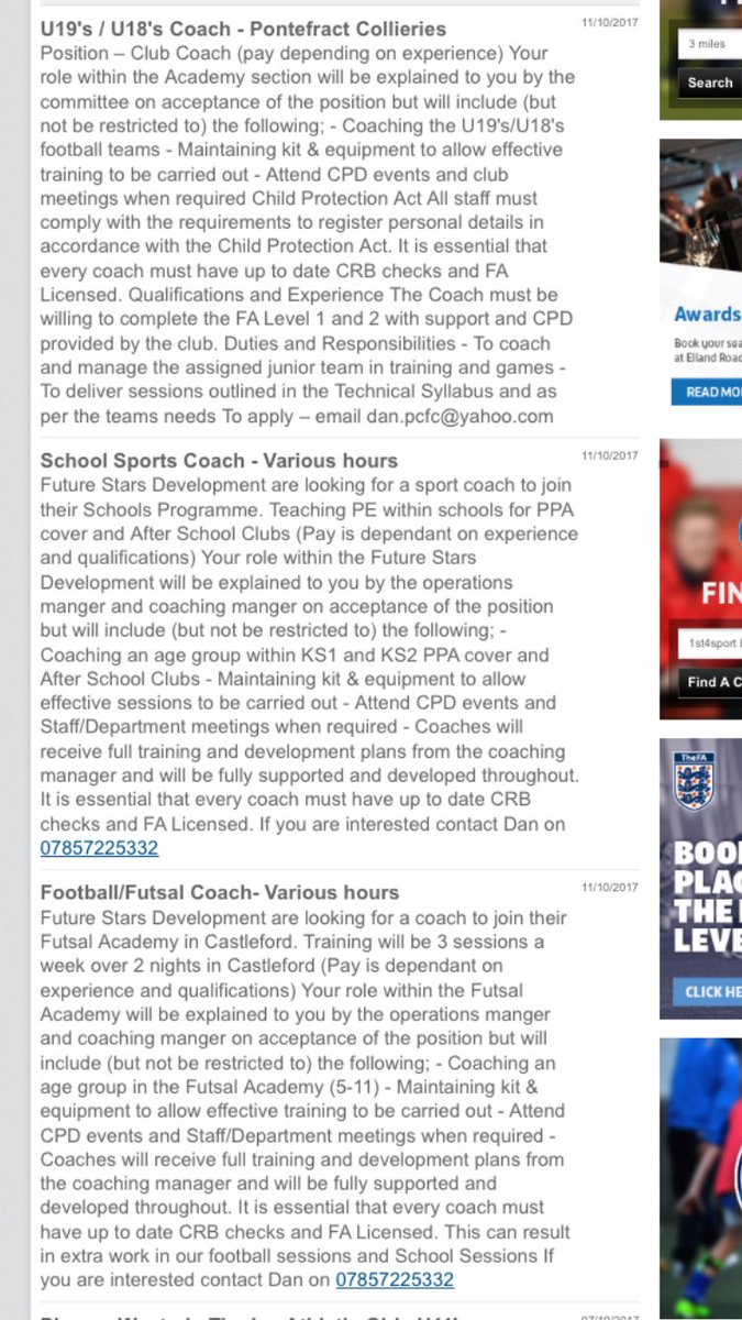 FutureStars_Dev's tweet photo. Some coaching positions with Future Stars Development. Futsal and School Programme. Get in touch if you are interested. #Wakefield #jobs https://t.co/5j5XCxT4eN