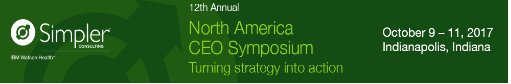 simplerconsult's tweet photo. Day 3 presenters: Alicia Shulhuf, Indiana University Health, Jay Bhatt, MD, America Health Association. #2017SimplerCEOSymposium https://t.co/oYjtpODFN6