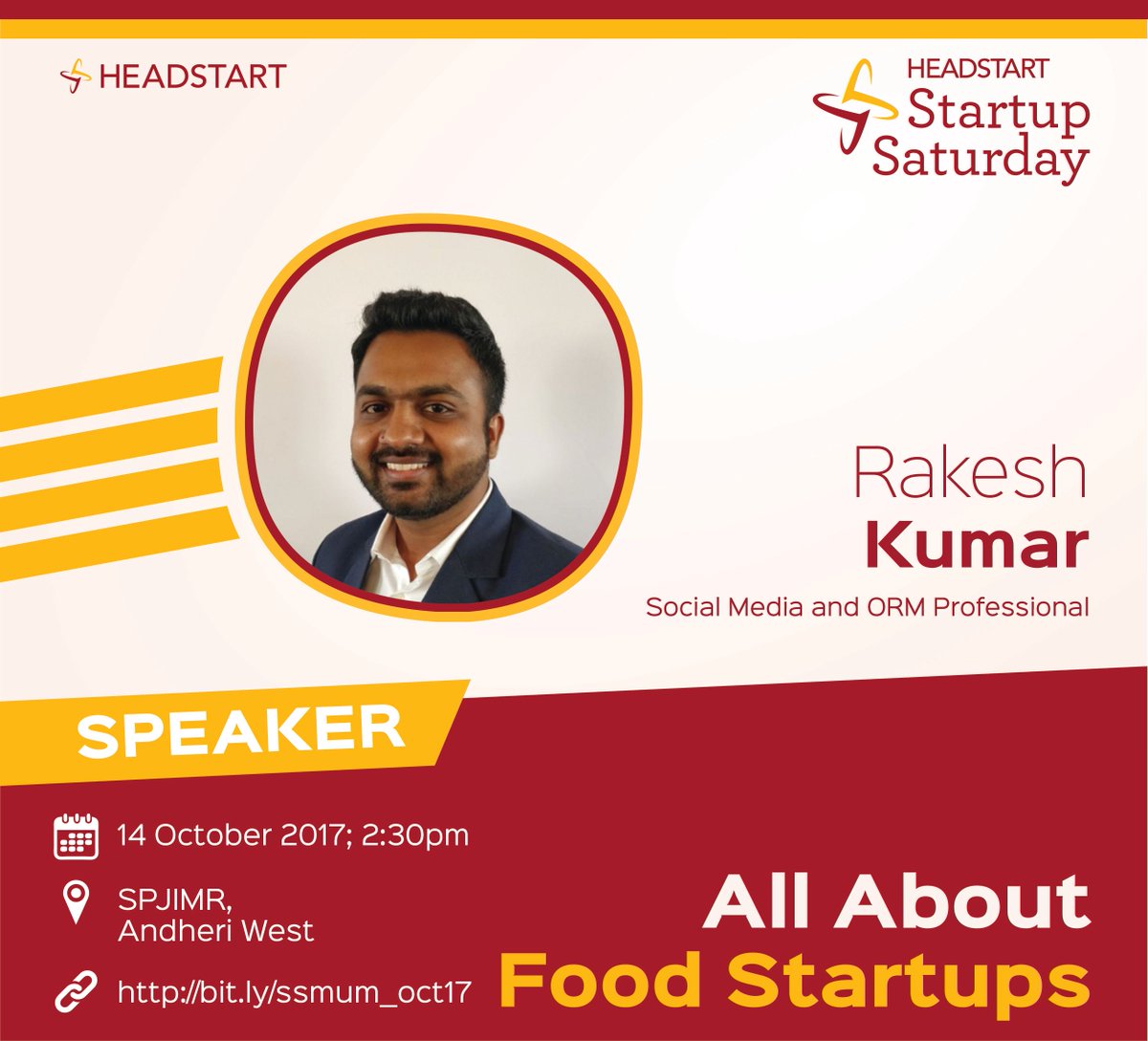 StartMum's tweet photo. Introducing @RakeshTheKumar, Social Media & ORM professional, who will be sharing his insights at #SSMUM Details: https://t.co/NBrfsJe9rc https://t.co/UzjsKcpOEd