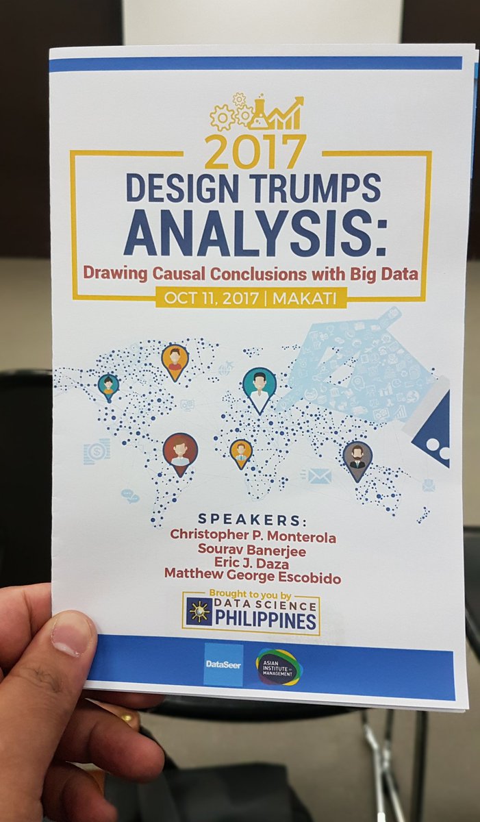 carlo_cabanlig's tweet image. Now attending: Design Trumps Analysis, at @aim_edu #DataSciencePH