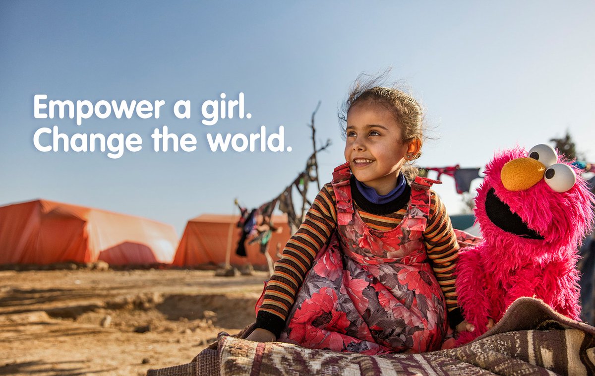 RESCUEorg's tweet photo. Happy #DayoftheGirl! Today we celebrate the power &amp; potential of every girl around the world w/ our partners @SesameStreet. RT if you agree. https://t.co/ZepaKdJaR6