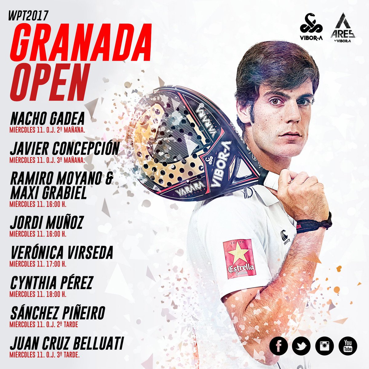 Hoy en el Granada Open 2017
#vibora4you #granadaopen17 #wpt17
