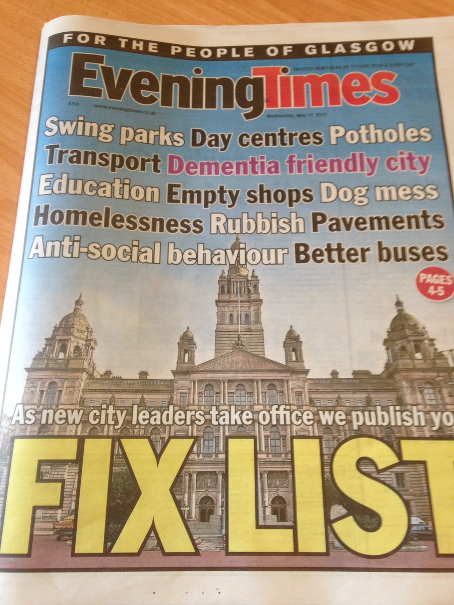 GlasgowHSMA's tweet photo. @ChrisDarroch2 @FMcAveety @glasgow_labour cost #Glasgow dearly as illustrated by front page #FixList of #Glasgow newspaper @TheEveningTimes https://t.co/y8OxQpduQI