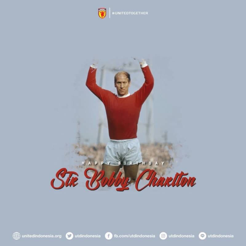 Happy birthday Sir Bobby Charlton! Wish you all the best from Yogyakarta, Indonesia      