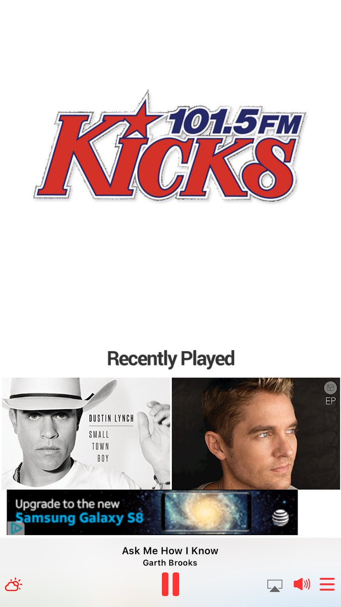 cabowman23's tweet photo. @KICKS1015 today's the day!! Still on a high from winning Monday! Hoping to meet the legend, @garthbrooks 😱#GarthonKicks https://t.co/qWfVS6OyXm