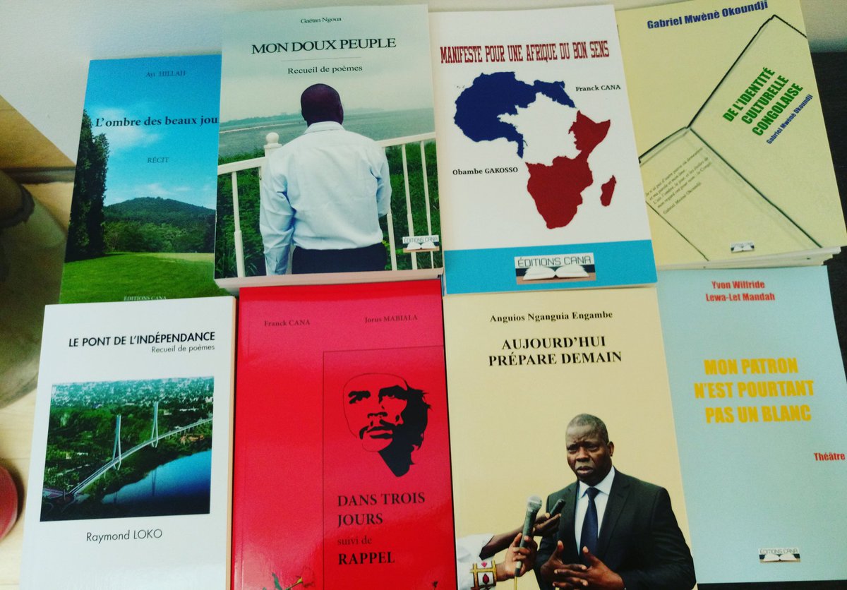 LabCongo's tweet photo. Les éditions Cana font leur #rentree2017 avec les nouveautés des #auteurs #congolais , désormais disponibles à la @LibrairieCongo . #Congo https://t.co/6wZr2IfhIf