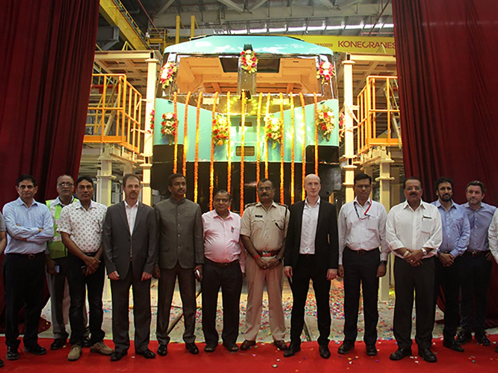 railwaygazette's tweet photo. India: Alstom starts production starts at new electric locomotive factory in Madhepura https://t.co/flDt0sawH5 https://t.co/mJ4TCnZNA0