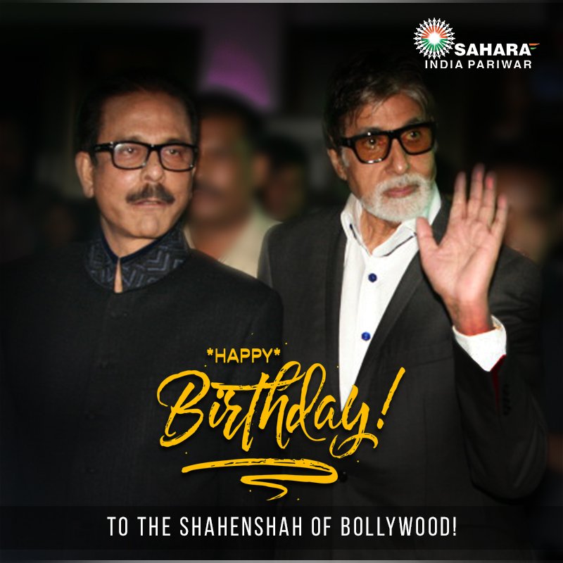 thinkwdmebook's tweet photo. Wishing Amit ji a glorious birthday! May you be blessed with an array of successful projects.#Happy75thBirthdayABSir #BachchanAt75 https://t.co/sAwX9UgxC7