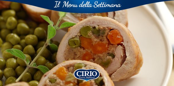 PassioneCirio's tweet photo. Oggi abbiamo arrotolato pollo, piselli, carote e cipolle in questa saporita rolata: https://t.co/16jHHf7pTC. Quante fette a testa? 😊 https://t.co/BB2IkHVrc1