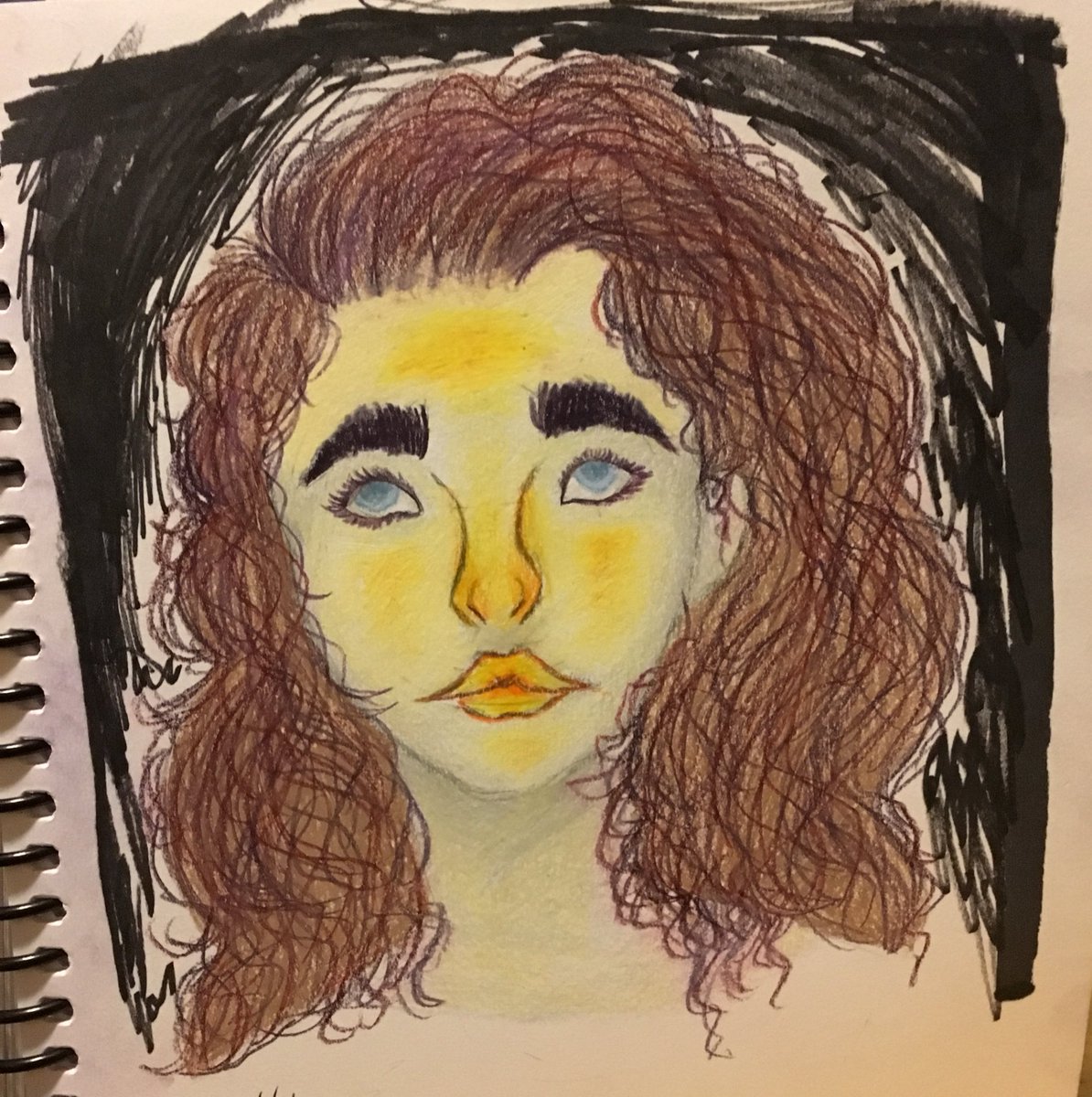 DrunkForgetter's tweet image. [ it’s finished,

After hating the first drawing and have been drawing for like 4 or 5 hours straight. I’m fucking de a d.