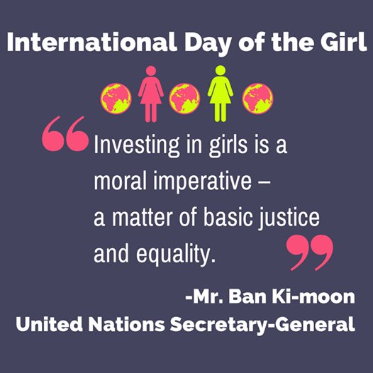 Reprolife_ng's tweet photo. It's International day of the Girl Child #girlsbelonghere #girlcount #GirlChildDay #girlpower #GirlChild https://t.co/qu7uujO6dm