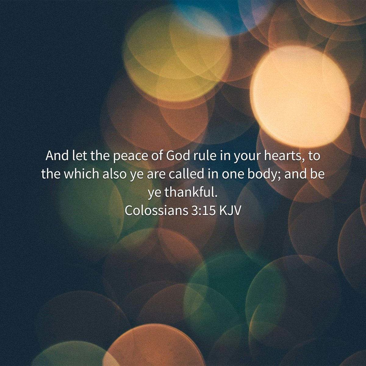 YouThrift's tweet photo. And let the peace of God rule in your hearts, to the which also ye are called in one body; and be ye thankf…
https://t.co/PzBsk1NJ4L https://t.co/NsijuJObw7