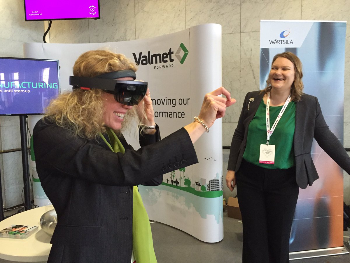 Time for a little mixed reality #Valmet #wit #womenintech #workingatvalmet