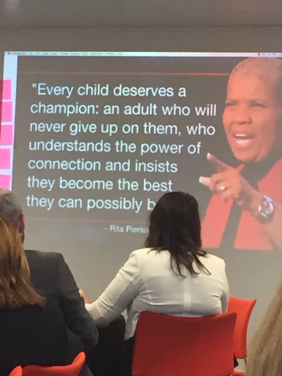 anne_scel's tweet photo. 'Every child needs a champion' What a powerful message. #SCEL https://t.co/bjfJvjLte9
