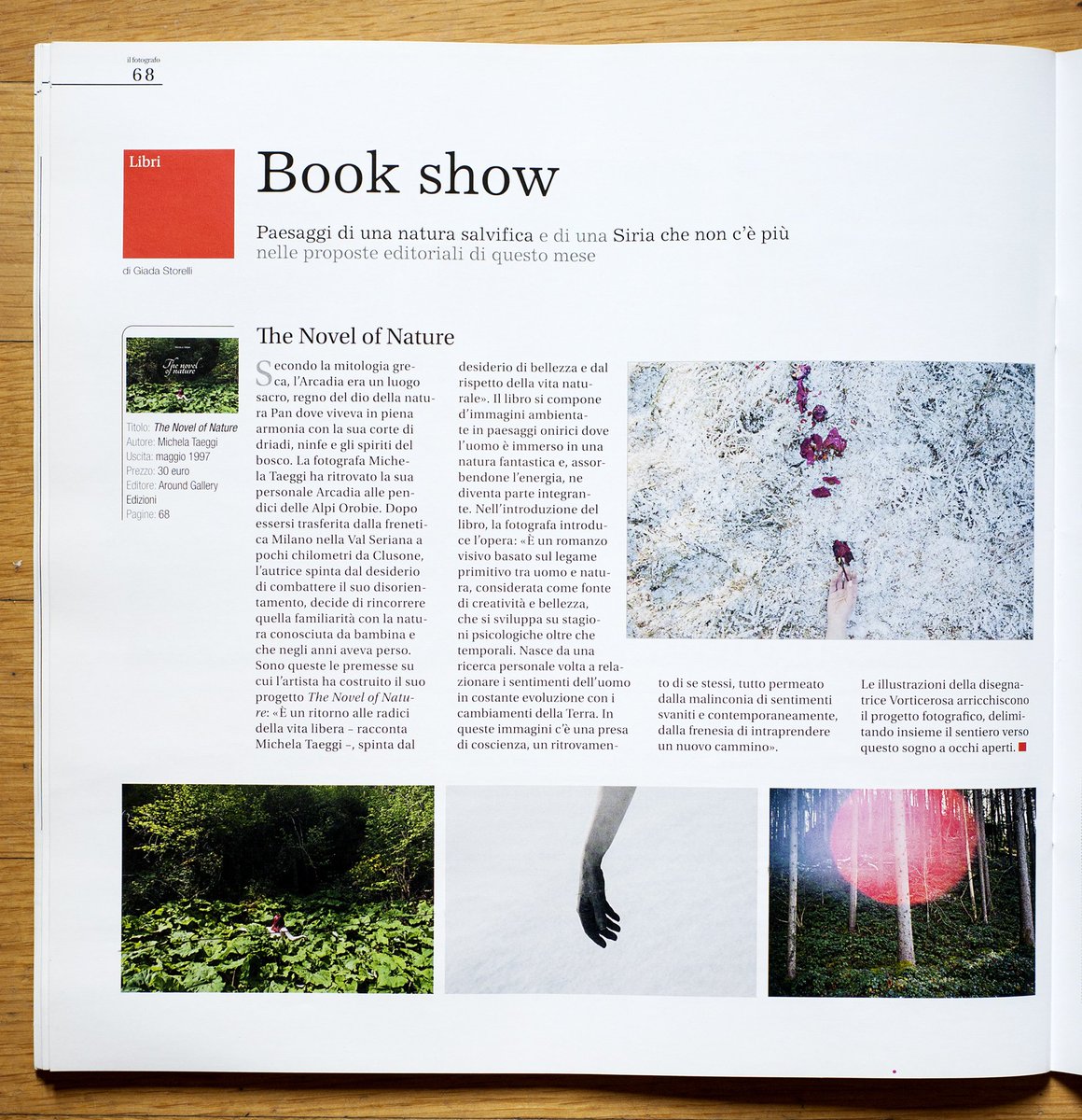 aroundgallery's tweet photo. Sulla rivista IL FOTOGRAFO di ottobre potete trovare questa bellissima pagina dedicata a THE NOVEL OF NATURE di Michela Taeggi. https://t.co/pJAX6G6wNm