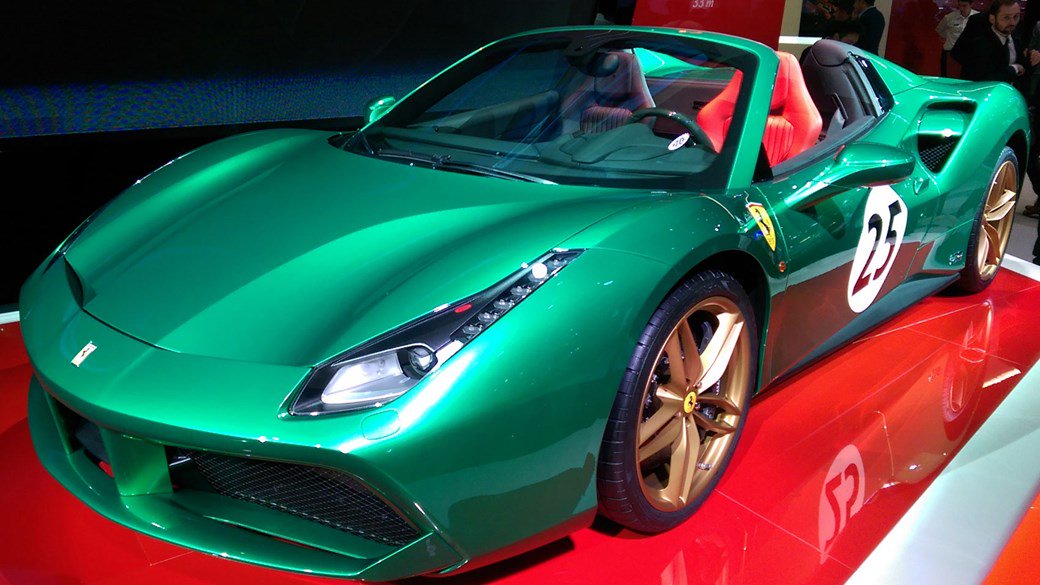 SpeedDemon250's tweet photo. The beautiful, one of a kind #Ferrari 488 Spider Green Jewel recently sold at auction for $1,3million. 🏁 #70YearsOfFerrari 👏 https://t.co/qPttTt1jZ7