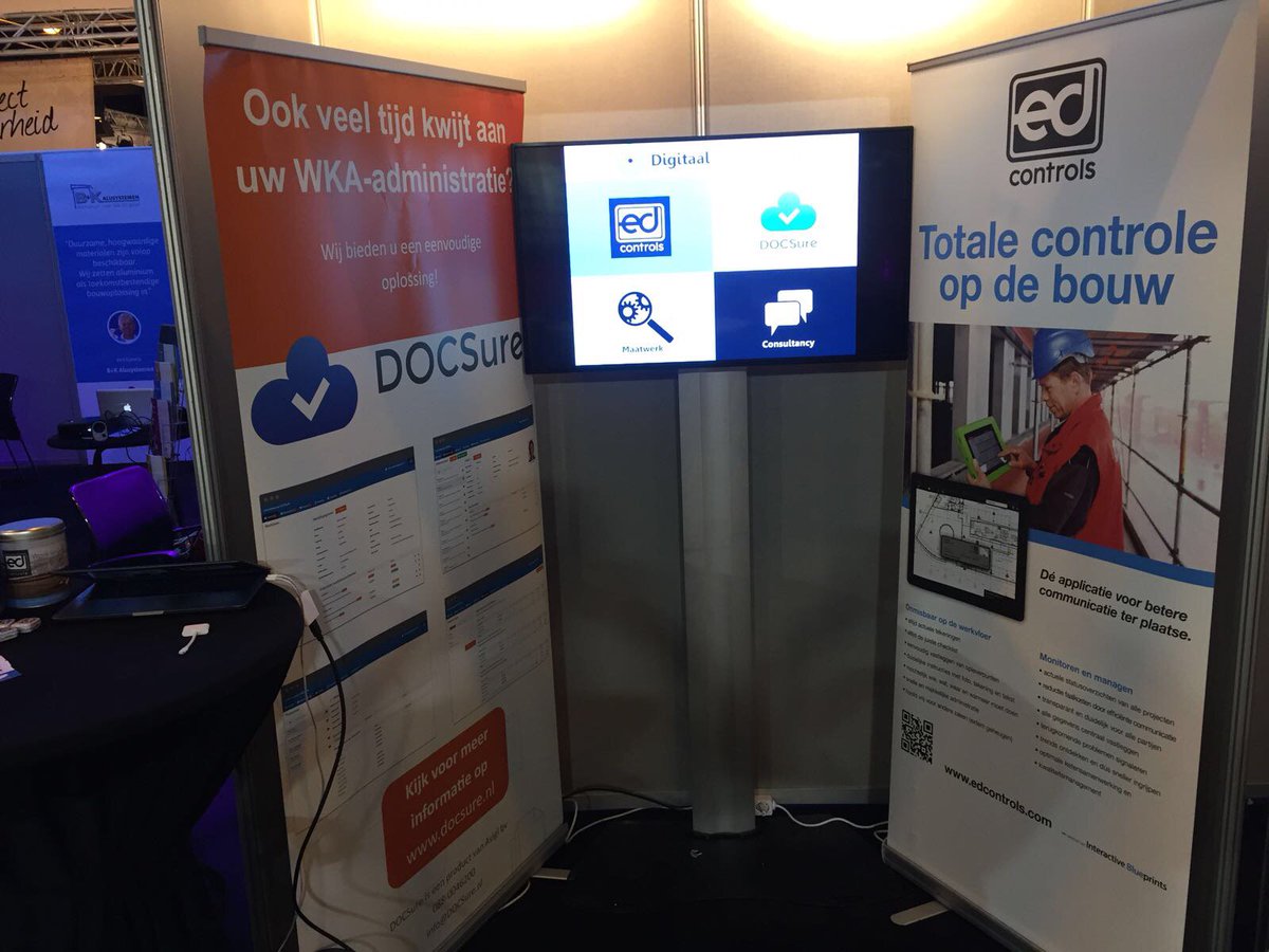 Drukke week voor @ED_Controls! Bezoek ons op de UK Construction Week #BuildShow2017 , Praktijkdag 2.0 #pkb2017 of @BouwCompleet_EH!