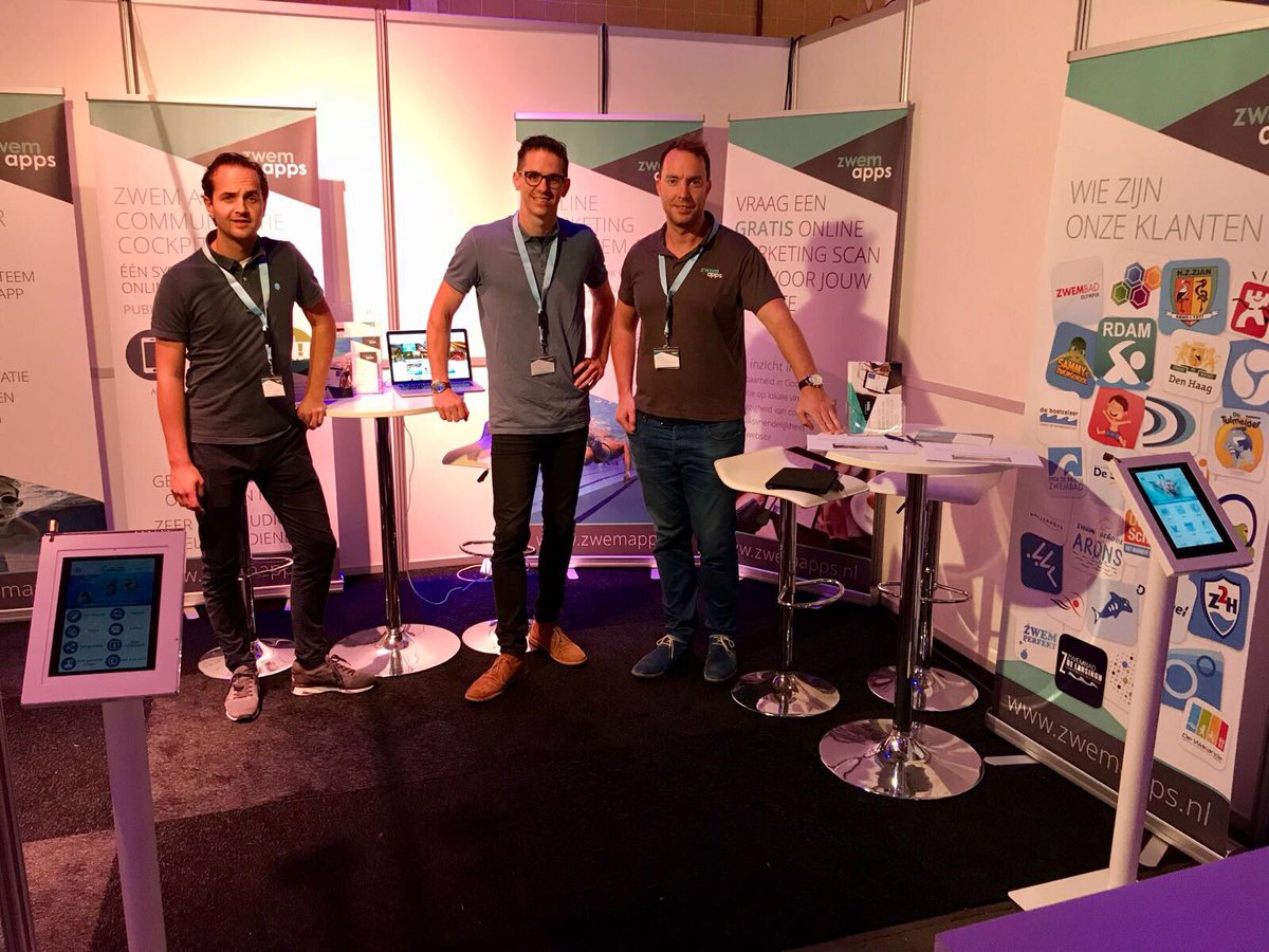 Samen met Zwemapps aanwezig op de ZwembadBranche Dag om zwembaden bij te praten over ontwikkelingen op online marketing gebied! #zbd17