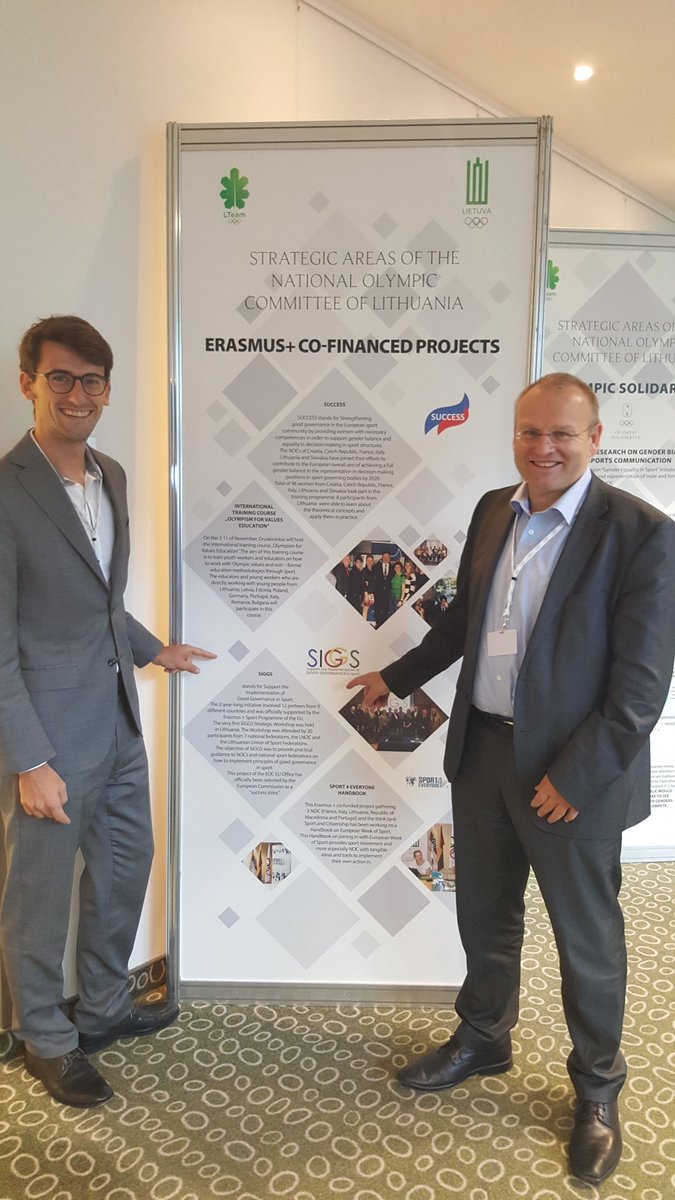 SIGGS_EU's tweet photo. #SIGGS as good practice example of @EUErasmusPlus Sport funded project on #GoodGovernance incl #Genderequality at #IOC #womeninleadership https://t.co/AHe9WF3snZ