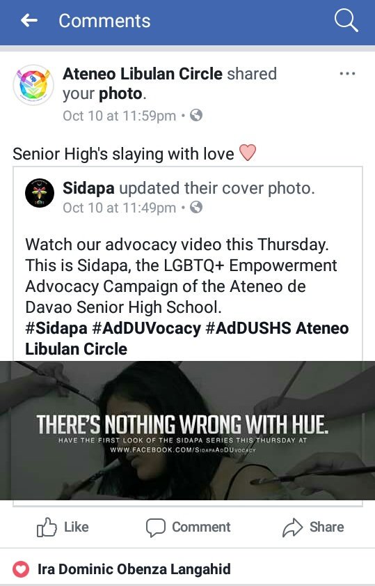 addyyytobias's tweet photo. absolutely thrilled to hear that a college org supports our advocacy. we are always #OneInColor with you, @AteneoLibulan !! โค๐๐๐๐ https://t.co/SxOfjCzO2u