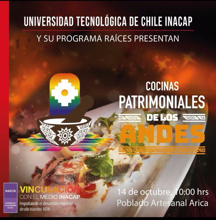 LesToquesBlanch's tweet photo. Cocinas Patrimoniales de Los Andes, sábado 14 en Arica. #ChefLTBxChile @INACAPINOS @fegachcl @ChefandHotel @tourismopinions @mikelzulueta https://t.co/2W6JbGcmSV