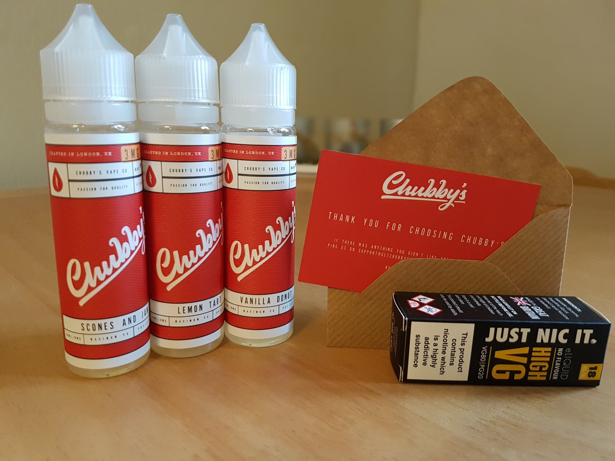 canners76's tweet photo. @MyVaping @chubbysHQ Received this morning thanks for quick delivery @chubbysHQ... Sampled each one and the flavours are absolutely amazing. Thanks! 👍👍👍👍 https://t.co/Xy0wtp0G7C