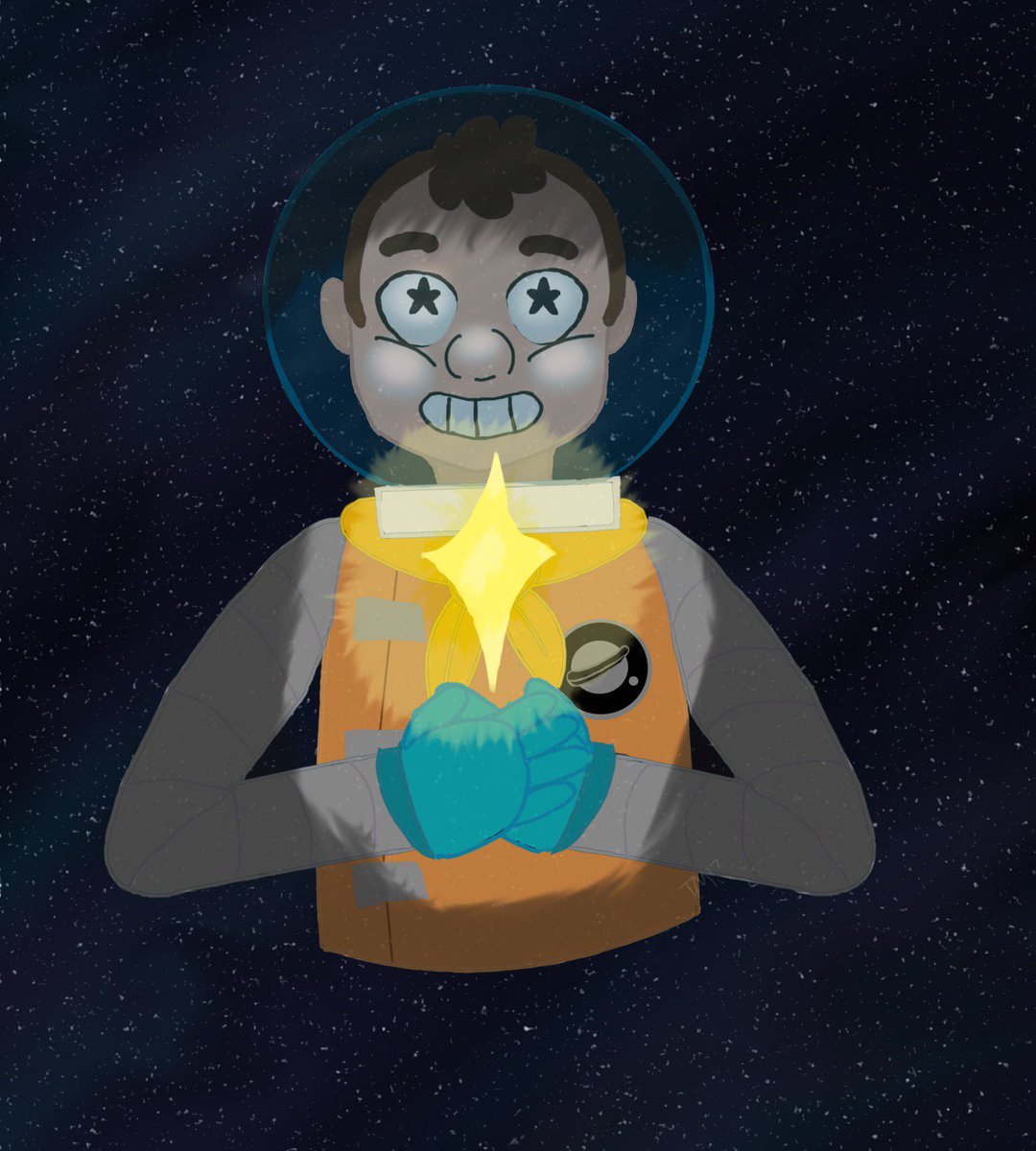 BardMoved's tweet photo. I haven't used twitter in a millennia but I drew this and thought you'd like it
@RoosterTeeth @IAmLindsayJones #campcamp #spacekid https://t.co/svQrfbCiHS