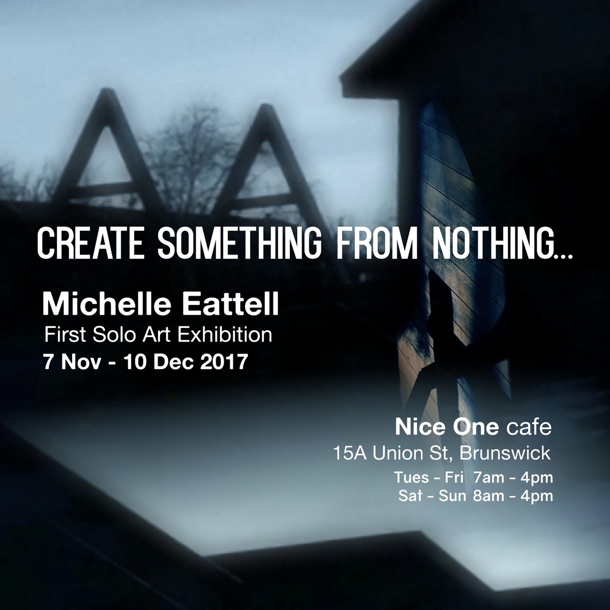 Mission_TELL's tweet photo. I'M SO EXCITED to be doing this!!! Thanks to Nice One cafe for this amazing 📷 opportunity! #CreateSomethingFromNothing #ArtExhibition https://t.co/G2ZjnpQwtz