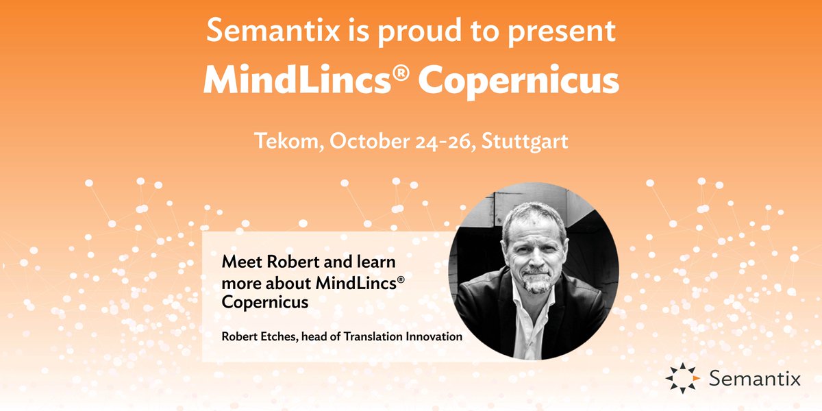 Heads up! @robertetches will attend <a href="/tekom/">tekom</a> and show you MindLincs® Copernicus - the new multilingual asset management system.