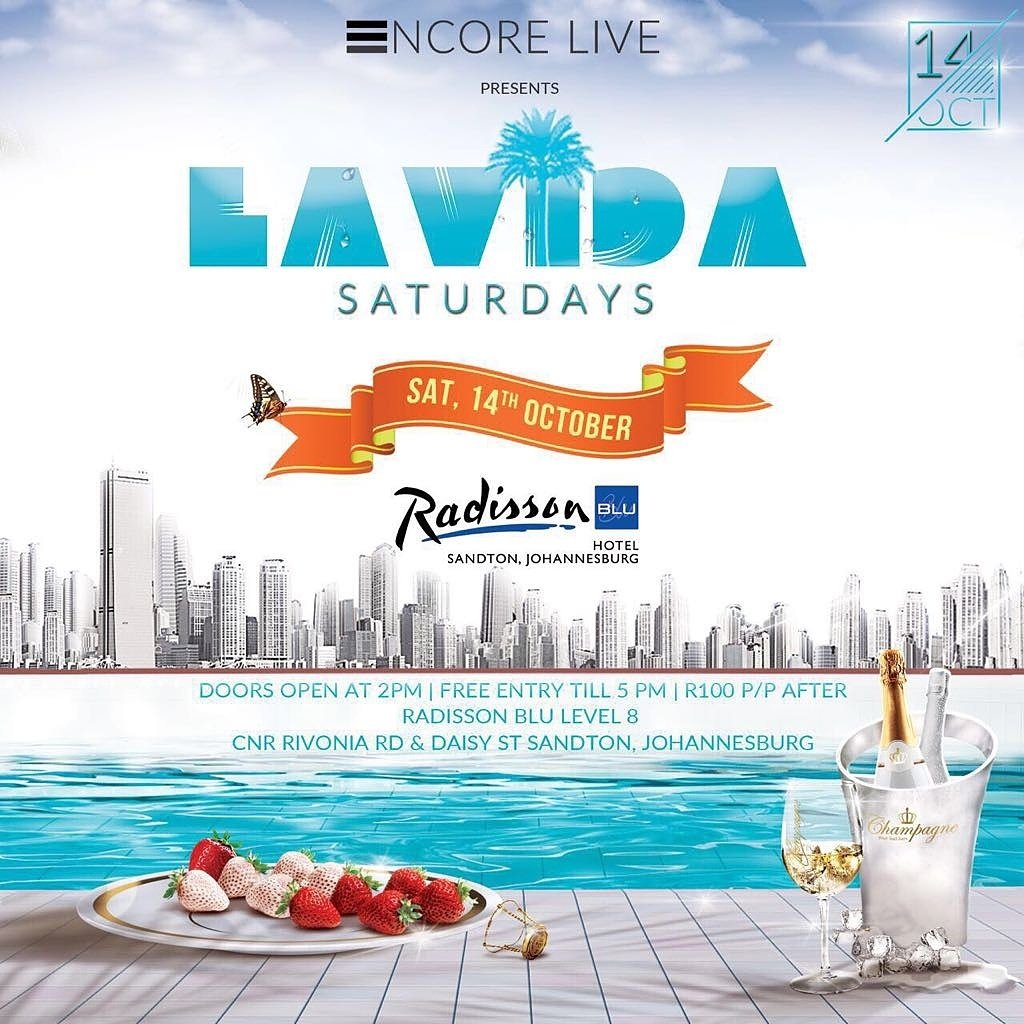 LaVidaSaturdays's tweet photo. Get a #LVS14Oct free pass for after 5pm by downloading your ticket on the @tickipay app! https://t.co/ugaBNNIrMf