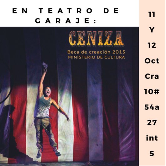 ayringambin's tweet photo. Hoy en @TeatrodeGaraje #ceniza en #mamarrachofiestacaserapayasavol1 #apoyaelfestival #venavernos #payasos #clown #areir @lopezarrubla https://t.co/Vstce9Lmfw