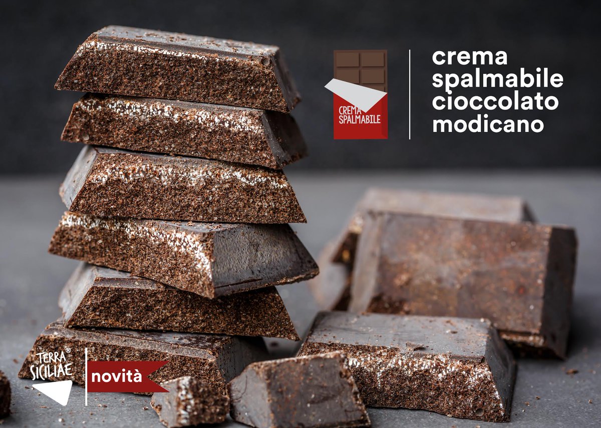 TerraSiciliae's tweet photo. Le novità d'autunno non finiscono! Spalmabile, per un’estasi di dolcezza: nuova crema al #cioccolatomodicano. A breve in distribuzione. https://t.co/9xa4I5VUiW