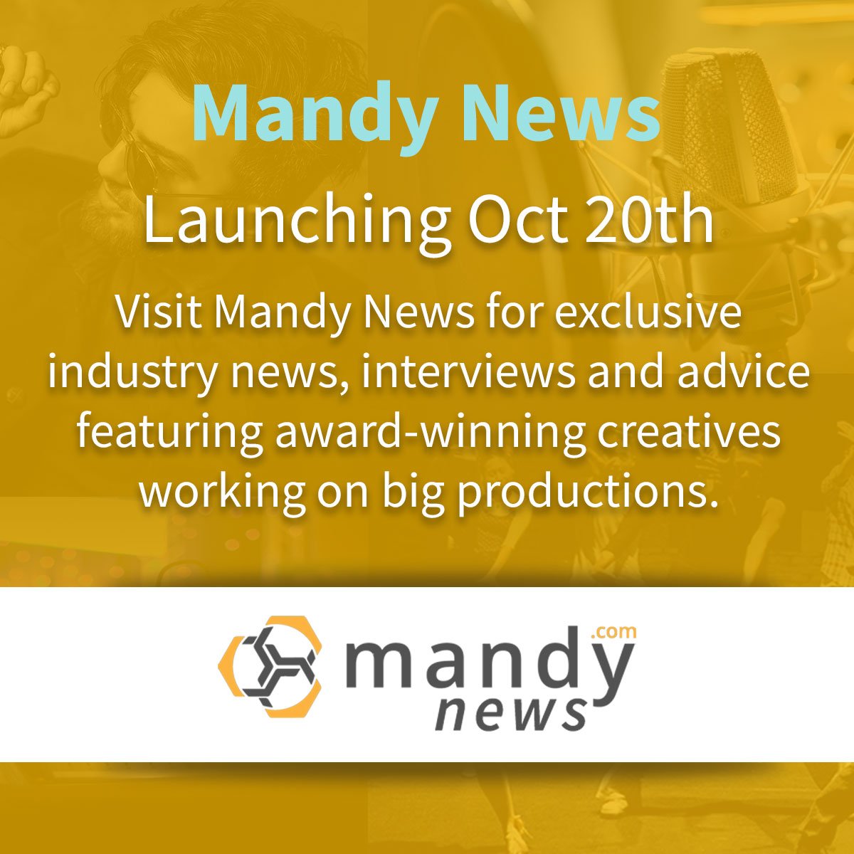 TheMandyNetwork's tweet image. We're excited to announce Mandy News will be launching Oct 20th. Watch this space.

#MandyNetwork