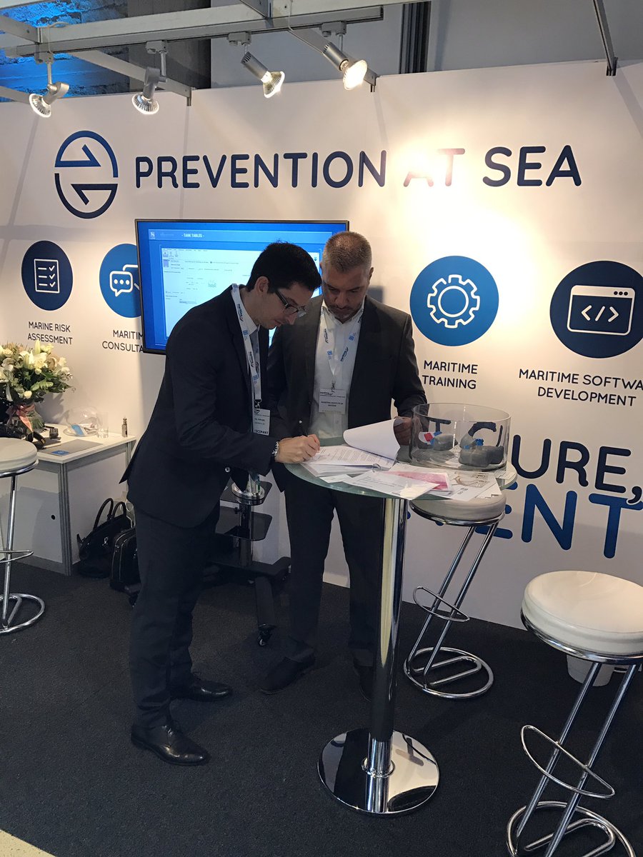 PreventionAtSea's tweet photo. Proud to announce cooperation with @marinemcluster. Dealing with current and future maritime industry challenges requires team work #MarCy17 https://t.co/EHyuzYmQ8r