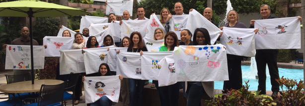 SunHealthFL's tweet photo. We had a great time designing pillowcases for the @rmhcsfl to give to kids at @BaptistHealthSF #SunshineWorks #GiveBack #SouthFlorida https://t.co/XoyaN2wWz6