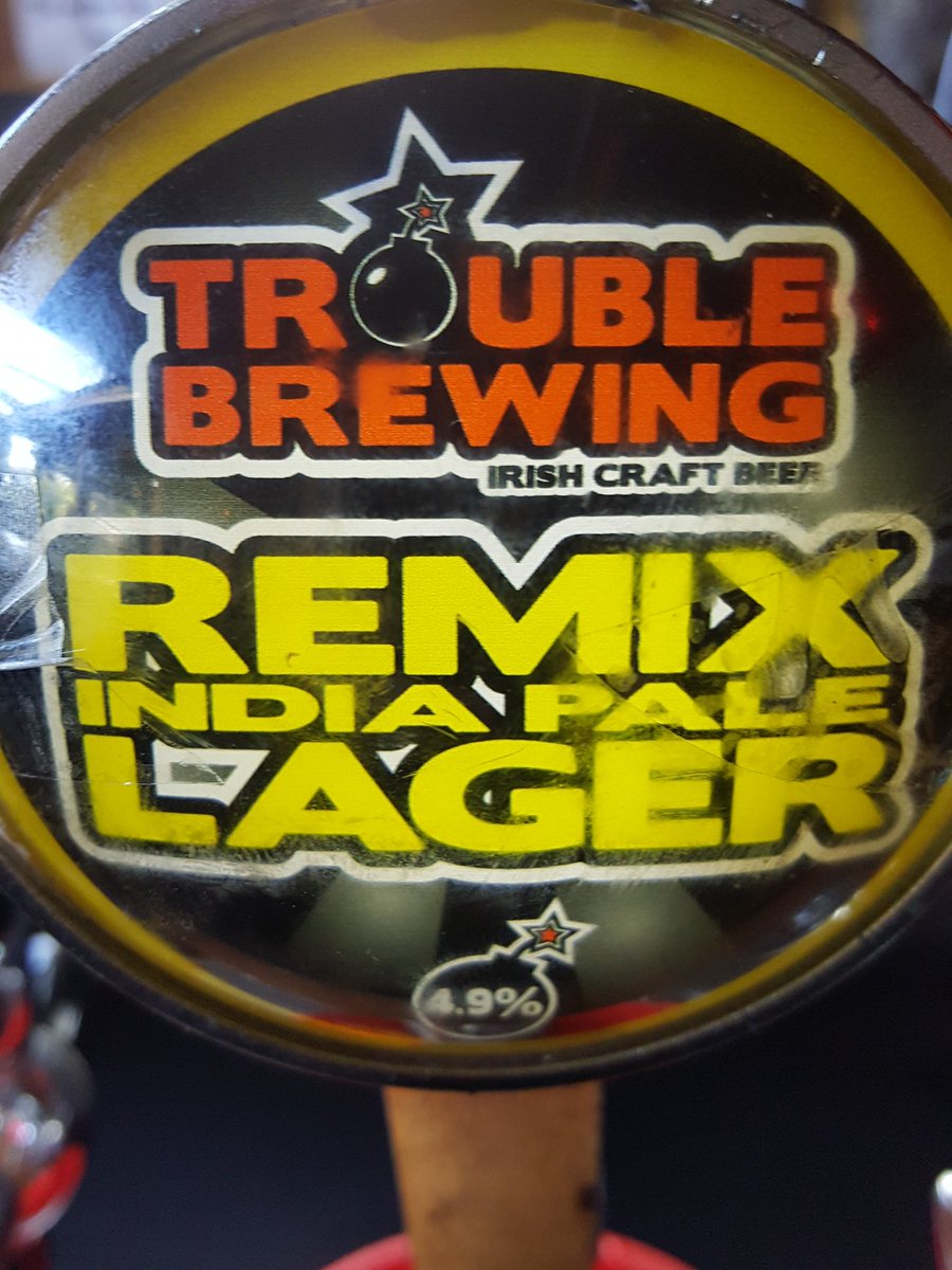 Now pouring <a href="/troublebrewing/">Trouble Brewing</a> #remix