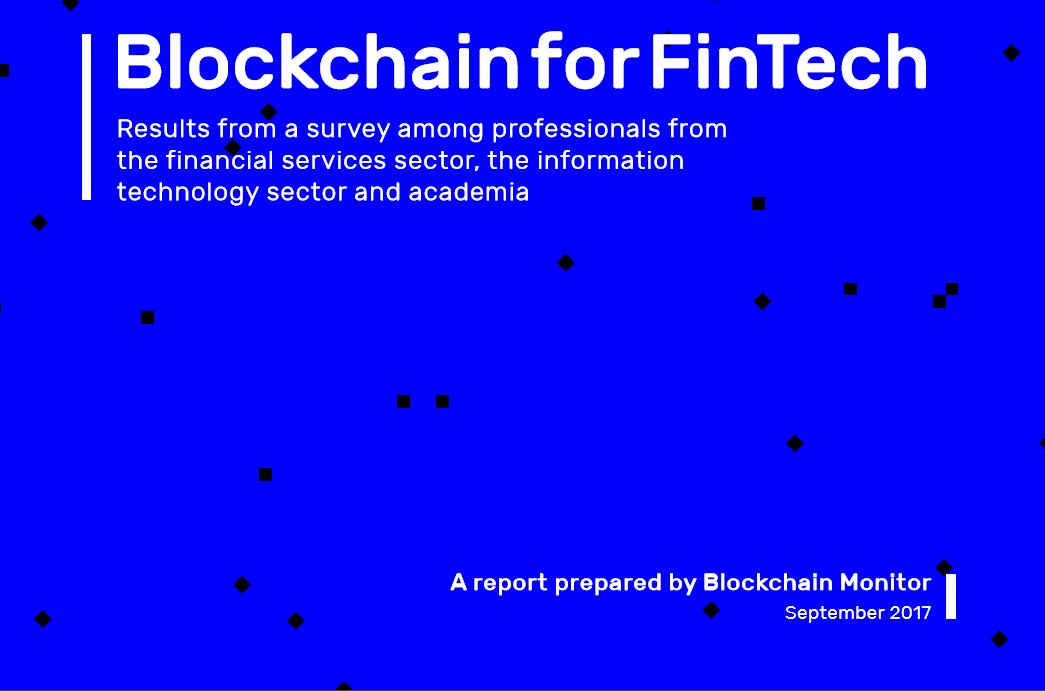'Blockchain for #Fintech' report is soon available! Results reveal insightful findings on #blockchain in the #financial sector. Stay tuned!