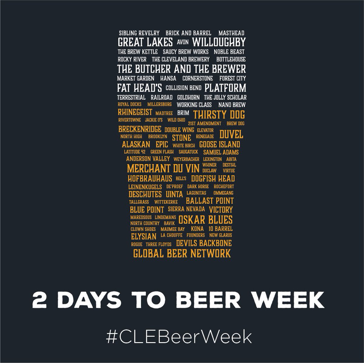 clevelandbeerwk's tweet photo. https://t.co/pXwCL8cwCK The fun starts Friday! https://t.co/9e8tSWu8Gr