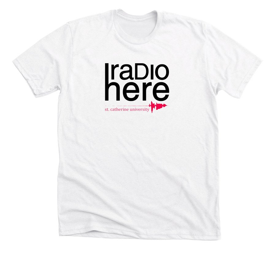 radiohere's tweet image. NEW: You can now get a radio here shirt @StKate! And, it comes in 8 different style and color options. #collegeradio bonfire.com/radio-here-log…