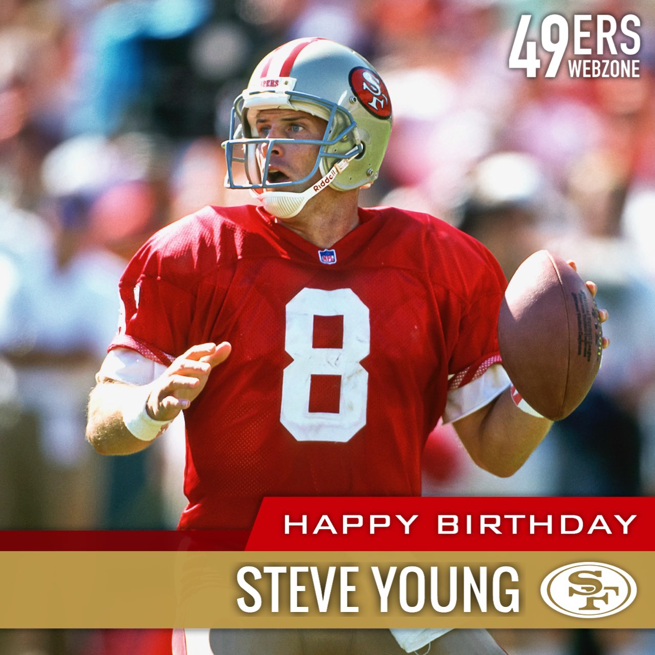 Happy birthday to Hall of Fame quarterback Steve Young! 